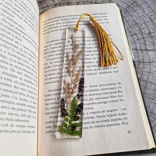 zakładki do książek Zakładka do książki z kompozycją z kłosem