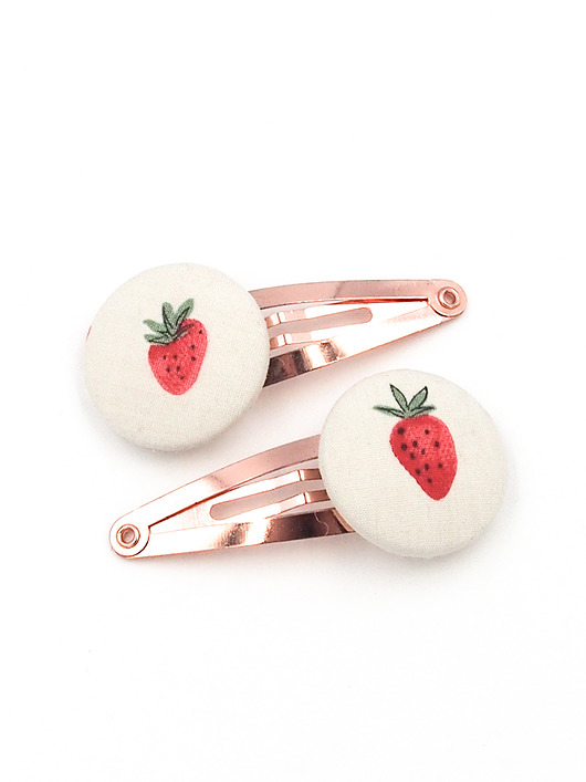 ozdoby do włosów dla dzieci Spinki do włosów Bobbles  truskawki Strawberry