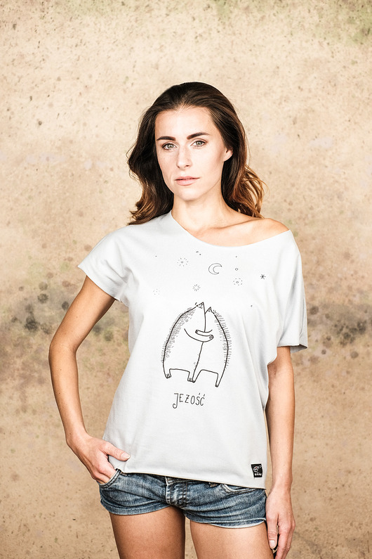 t-shirt damskie Bluzka JEŻOŚĆ