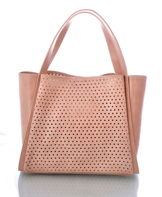 Torebka damska, skóra naturalna Diana 10-01beige Vera Bags