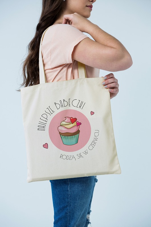 Torba z nadrukiem -babeczka czerwiec (220g) AllbagAllprints