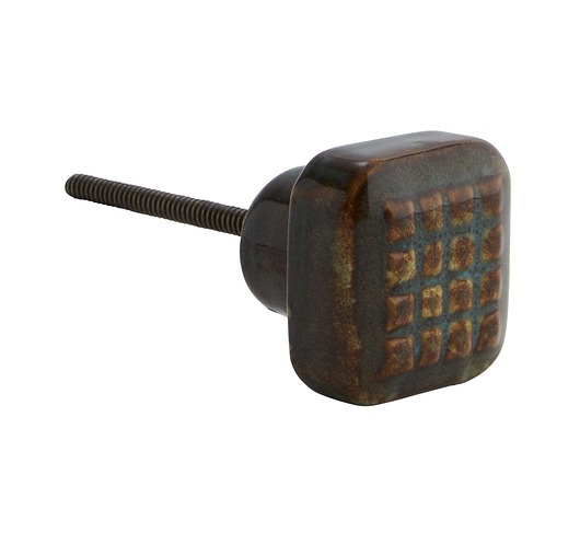 Gałka do drzwi Nantong metal porcelana 3.5x3.5 cm Home Design