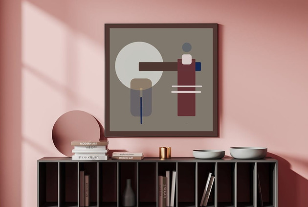 grafiki i ilustracje Grafika na płótnie  - LE CORBUSIER NO.5