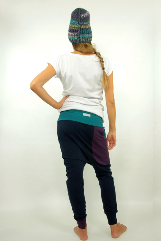 Spodnie GranatOve damskie – baggy pants Mimi Monster