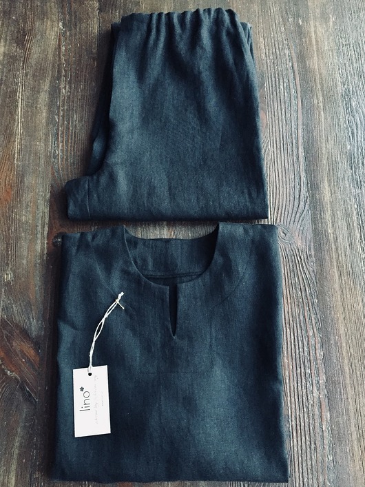 moda - inne Piżama lniana RAGNAR