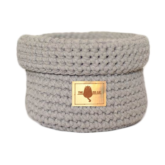 Zabawki dla zwierząt kosz na zabawki COTTON PLAYBOX szary