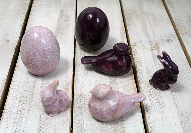 figurki i rzeźby Wielkanoc - komplet  - ceramika art