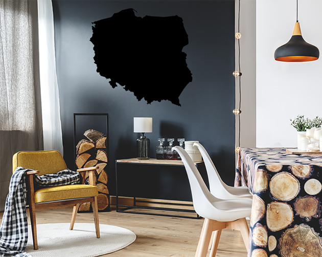 magnesy Magnetyczno-tablicowa mapa Polski