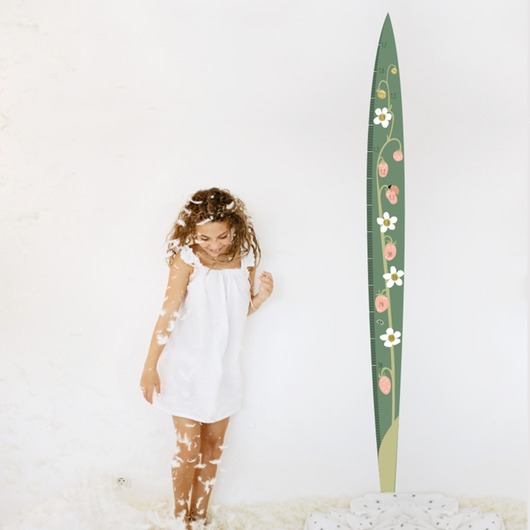 naklejki ścienne do pokoju dziecka Miarka Poziomkowa