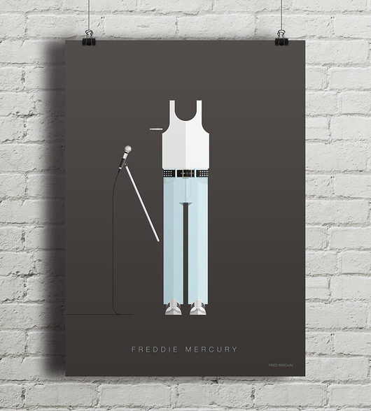 Plakat Freddie Mercury  minimalmill