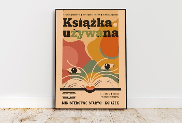 plakaty Plakat "Książka używana" Ministerstwo Starych Książek