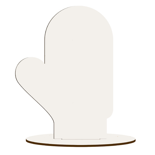 dekoracje świąteczne Świąteczna Figurka Drewniana BIAŁA Stojąca DEKOR 10SZT do Decoupage PREZENT