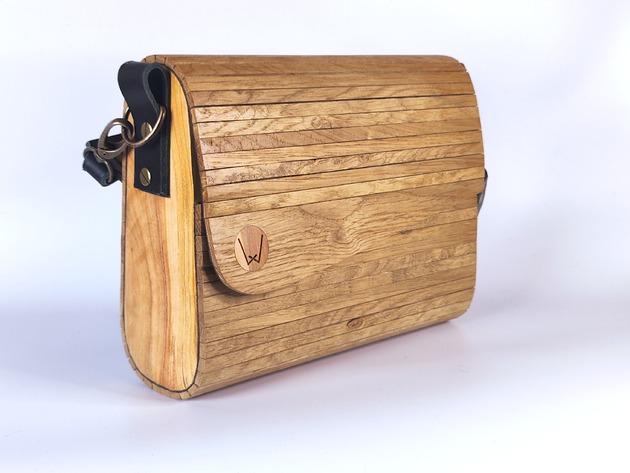 torby na ramię Torebka drewniana - TRE - model URUZ