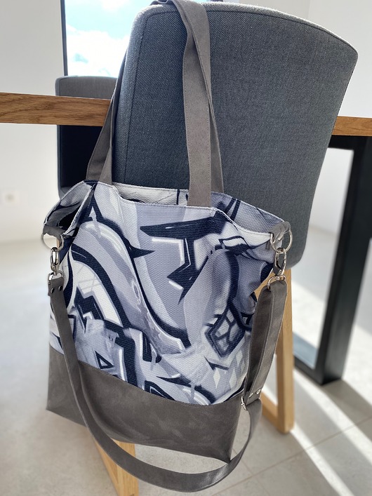 torby XXL Torba hobo XXL - print graffiti monochromatyczne