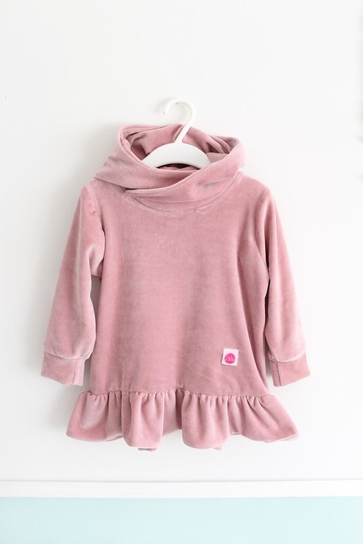 BLUZA WELUR BAWEŁNIANY - 0-3 LATA laluu