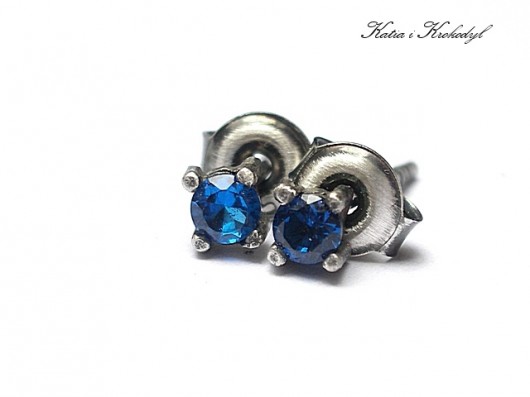 Mini cyrkonie cobalt Katia i krokodyl