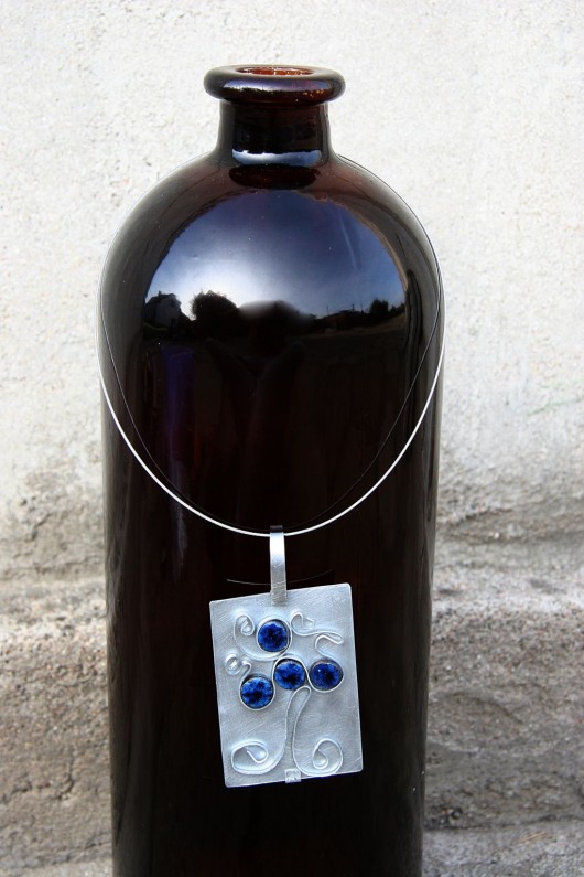 Oryginalny naszyjnik z elementami ceramicznymi. NG Autorska bizuteria ceramiczna