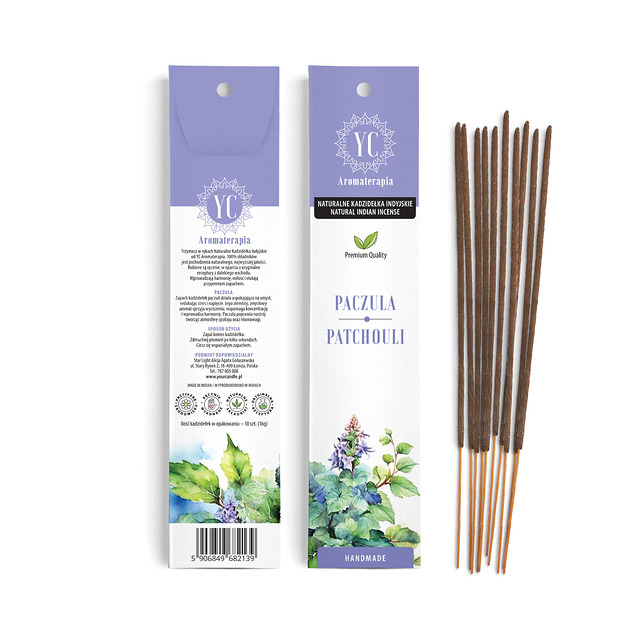 zapachy - inne Naturalne Kadzidła Indyjskie Paczula 10szt.(16g)- Your Candle