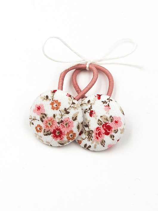 ozdoby do włosów dla dzieci Gumeczki do włosów w kwiatuszki Florence Pink
