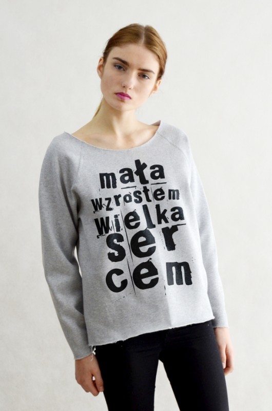 WIELKA szara bluza oversize GAU great as You