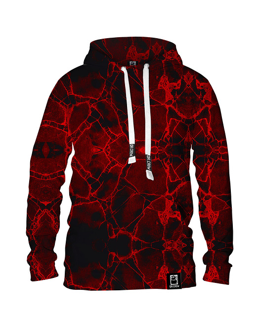 bluzy męskie Męska Bluza z kapturem Marble Dark Red
