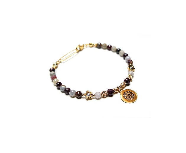 bransoletki z kamieni naturalnych Szafiry i rubiny mix vol. 4 /szlachetna kolekcja/ 11.03.25 bransoletka