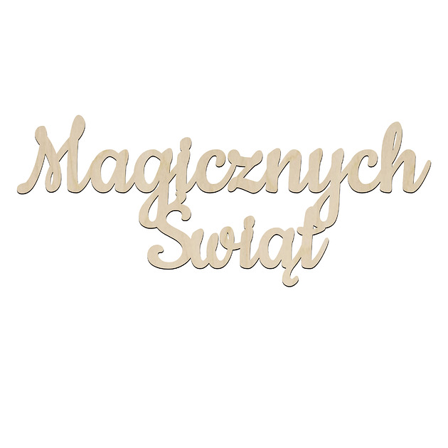 dekoracje świąteczne Drewniany DUŻY Napis Magicznych Świąt Dekoracje Stołu Drzwi na Kominek DIY