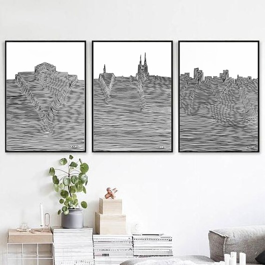 grafiki i ilustracje Wrocław / Miasto / zestaw 3 grafik