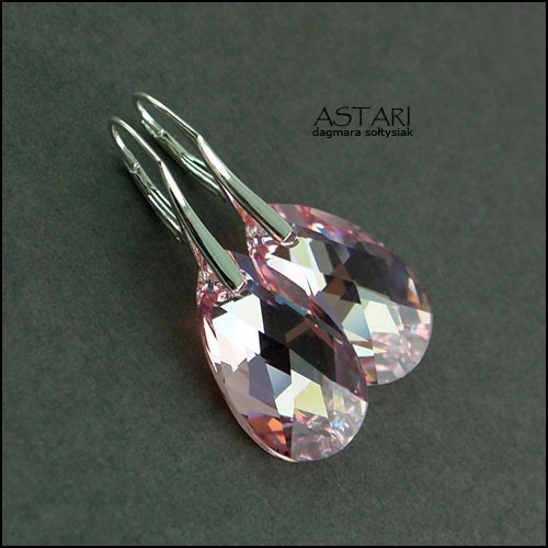 kryształ SWAROVSKI I SREBRO - ROSE AB Astari