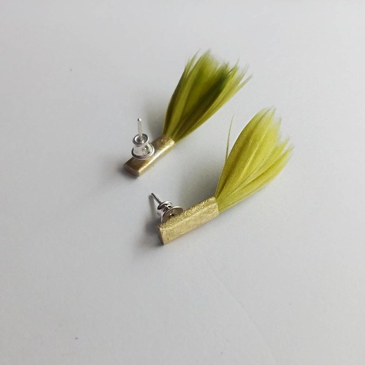 kolczyki z piórami PIÓRKO kolczyki