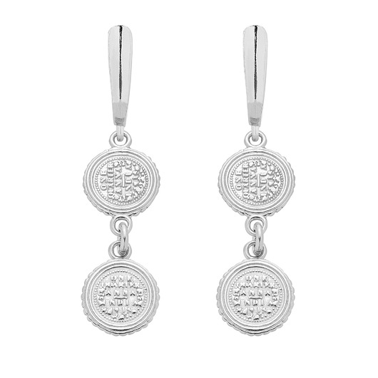 kolczyki srebrne Srebrne kolczyki z monetami