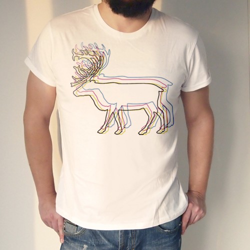 Reniefer cmyk Męska podwinięta Biała ONE MUG A DAY