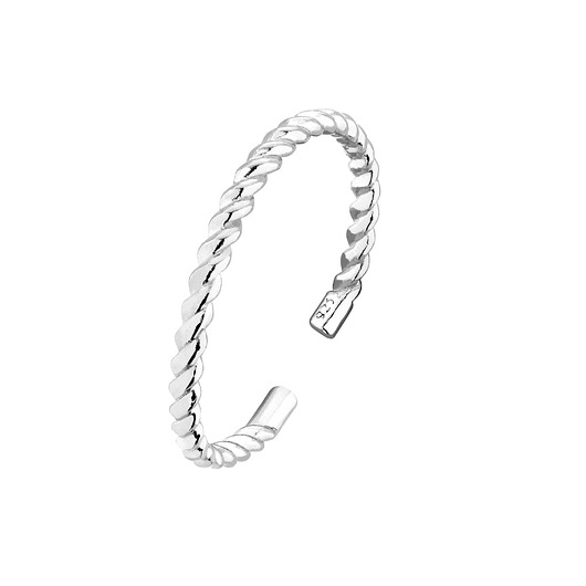 pierścionki srebrne Srebrna skręcana obrączka