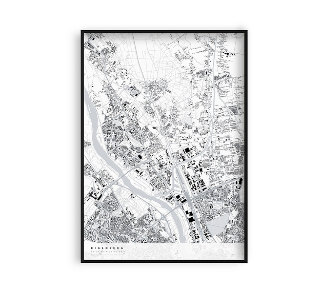 plakaty Plakat Białołęka - mapa dzielnicy