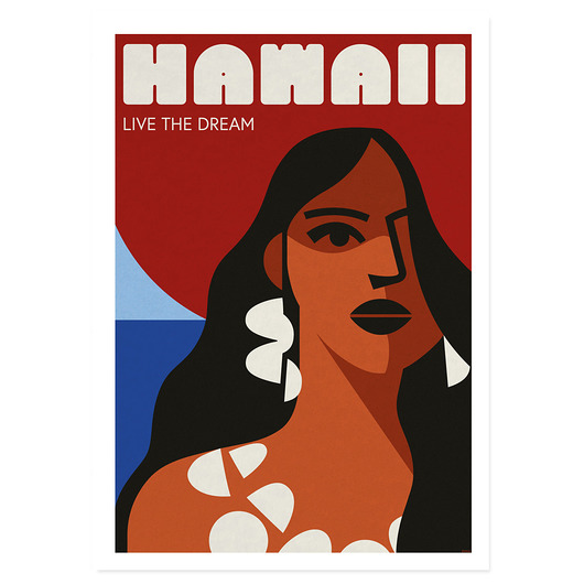plakaty Plakat, Hawaii, Hawaje, dziewczyna, kobieta
