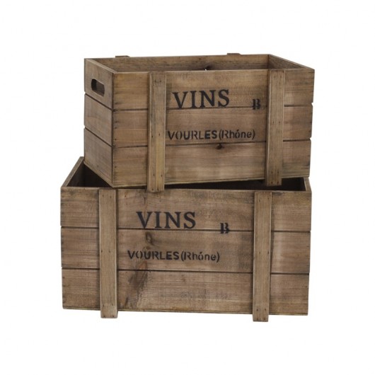 Skrzynka drewniana VINS mniejsza MIA home