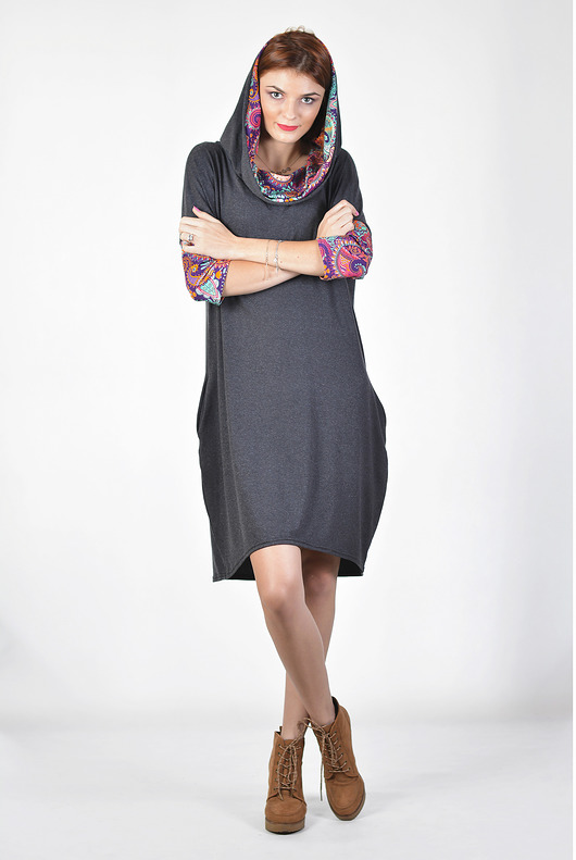 Why Not oversize Dress Sukienka z kominem 3 for U