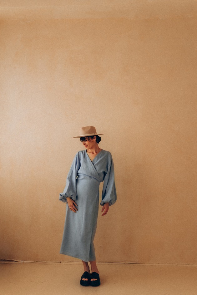 sukienki maxi damskie VIENNE linen dress