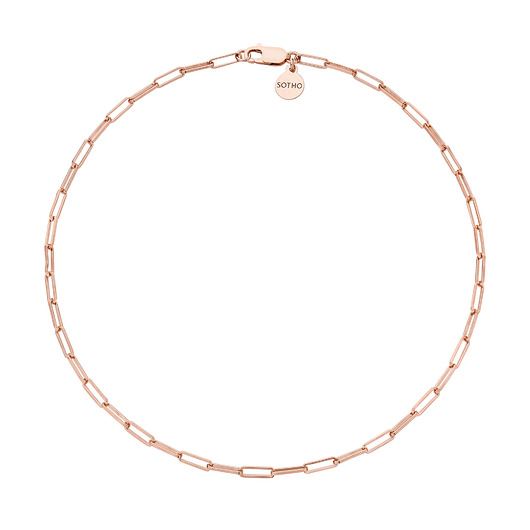 złote naszyjniki Naszyjnik masywny z różowego złota