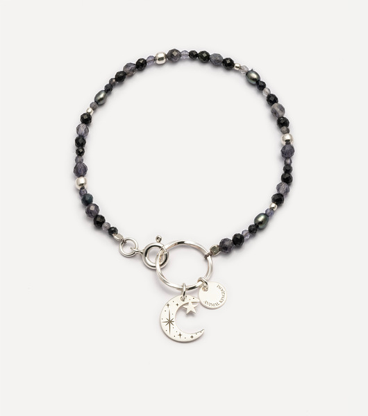 bransoletki z kamieni naturalnych Bransoletka srebrna z kamieniami Shine Bright