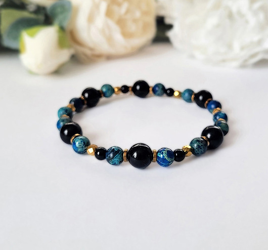 bransoletki z kamieni naturalnych DOBRE SAMOPOCZUCIE- Elegancka bransoletka z Jaspisem