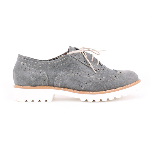 RĘCZNIE ROBIONE PÓŁBUTY ZAPATO 258 SZARY Zapato