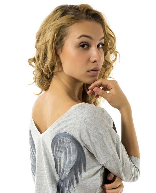Bluzka Skrzydła Grigio 3/4 Angel Wings nun mi