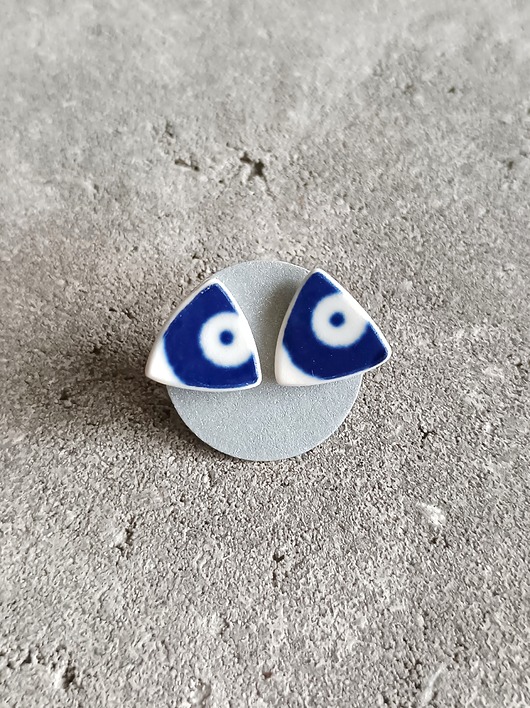 kolczyki ceramiczne Kolczyki ceramiczne Bolesławiec
