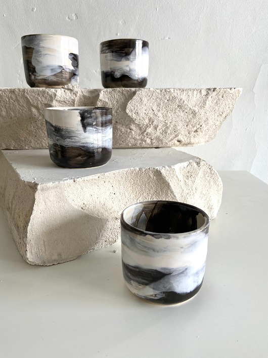 kubki Czarka ceramiczna na espresso SMOKE