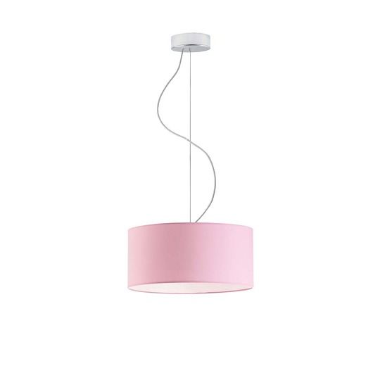 Różowa lampa wisząca do pokoju dziewczynki HAJFA KIDS o średnicy 30 cm LYSNE
