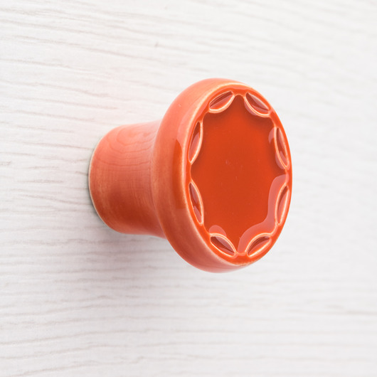 gałki do mebli Gałka do mebli pomarańczowo-brązowa, wz.5