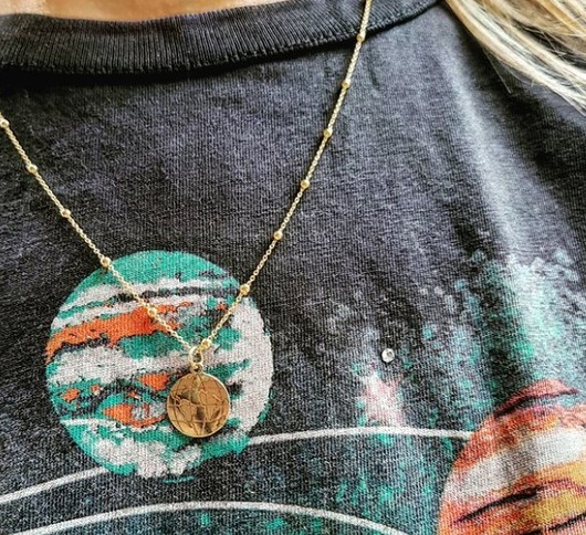 złote naszyjniki BoHo  naszyjnik świat globus