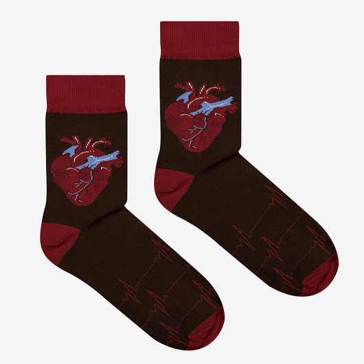skarpetki męskie Skarpetki Serca Kardio Czekolada
