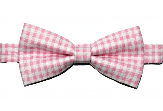Mucha gotowa bowstyle różowa kratka vichy bowstyle